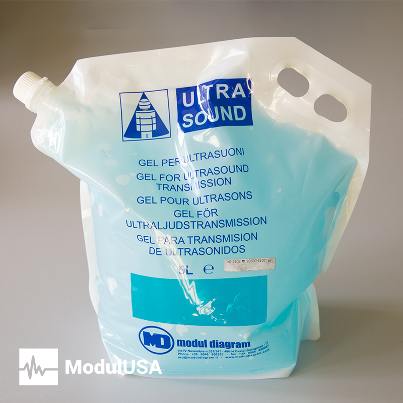 Ultrasound transmission gel, soft squeezable 5 litre bag