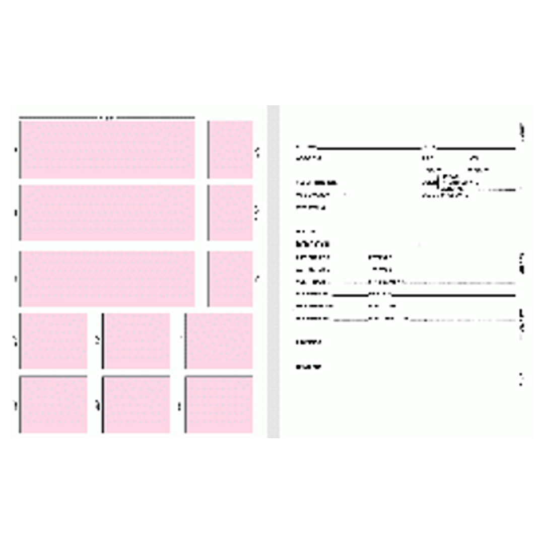 Versatile ECG Mount Sheet with Reverse Side Information