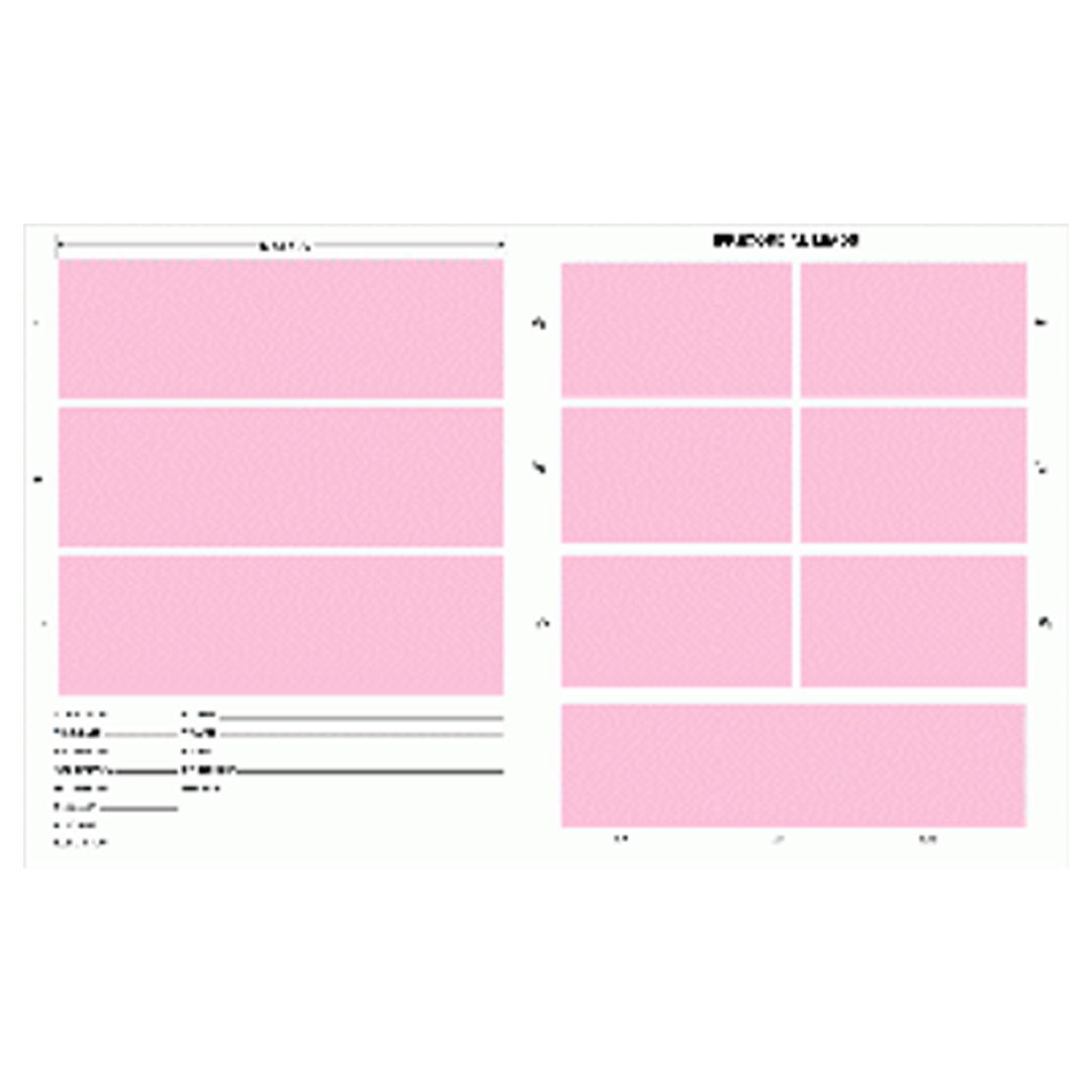 F-7855 Large ECG Mount Sheet for Comprehensive Tracings