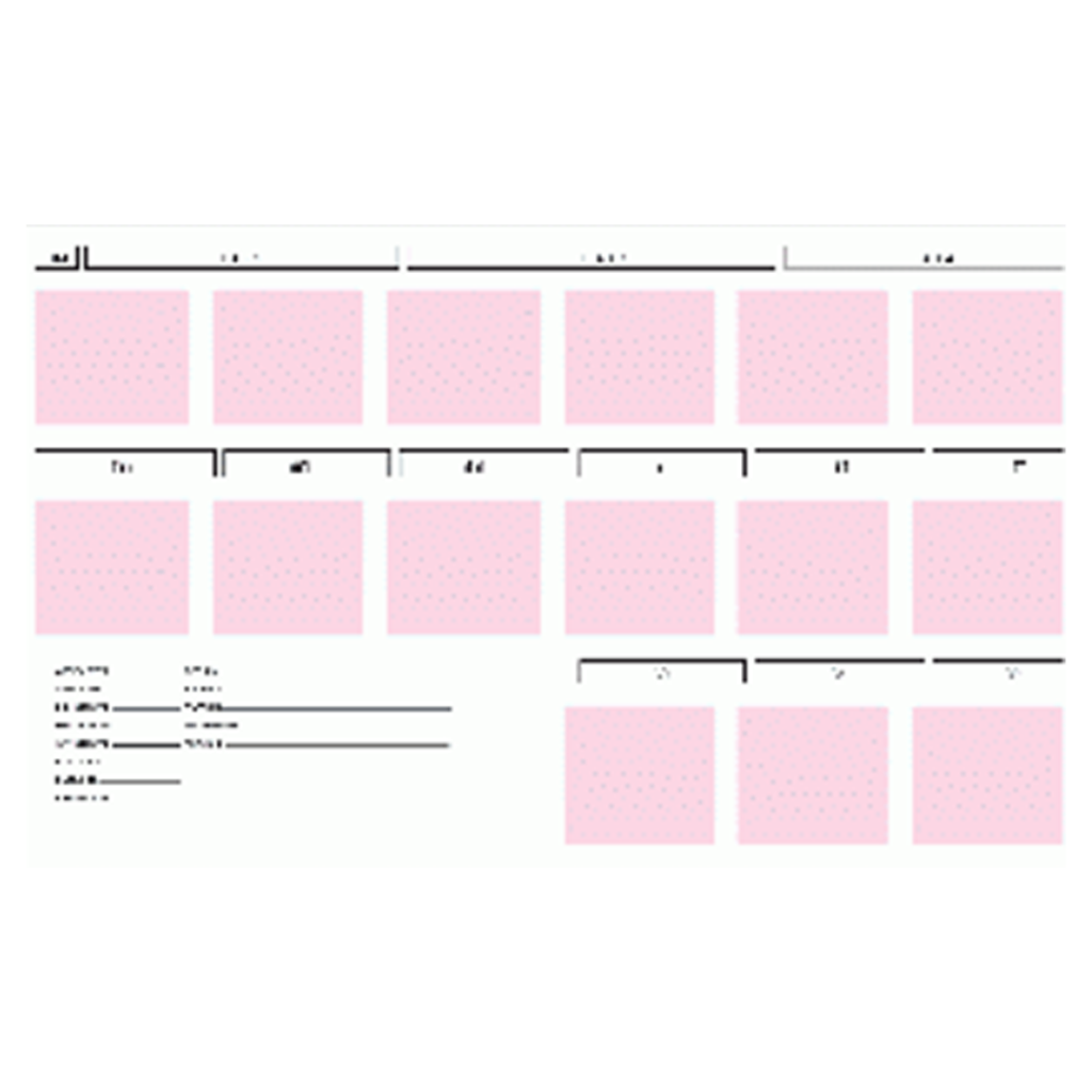 F-7911 Large ECG Mount Sheet for Comprehensive Display – 11" x 17", Landscape Orientation