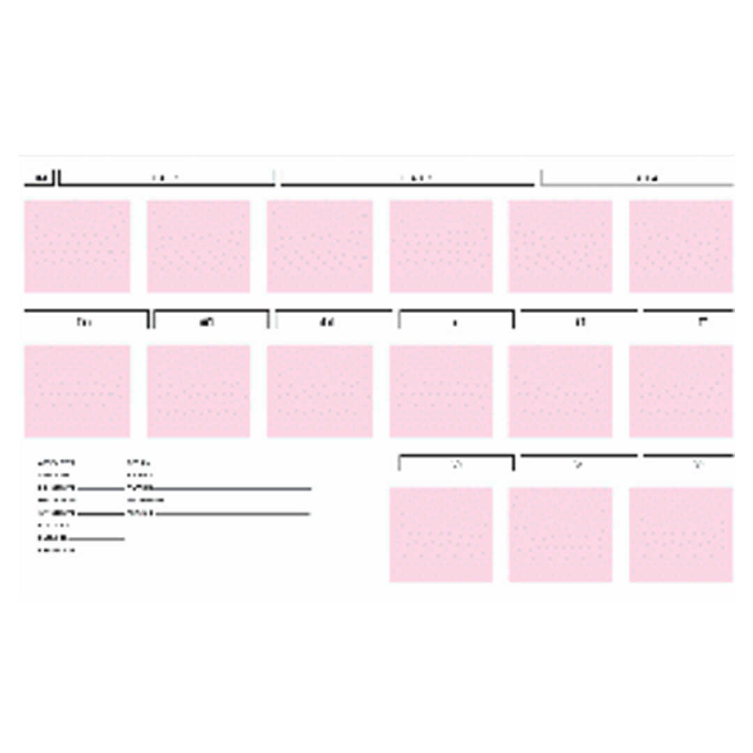 F-7911 Large ECG Mount Sheet for Comprehensive Display – 11" x 17", Landscape Orientation